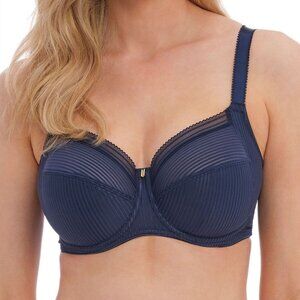Fantasie 3091 Fusion Navy Full-Coverage Bra 36J With Underwire & Adjustable Stra